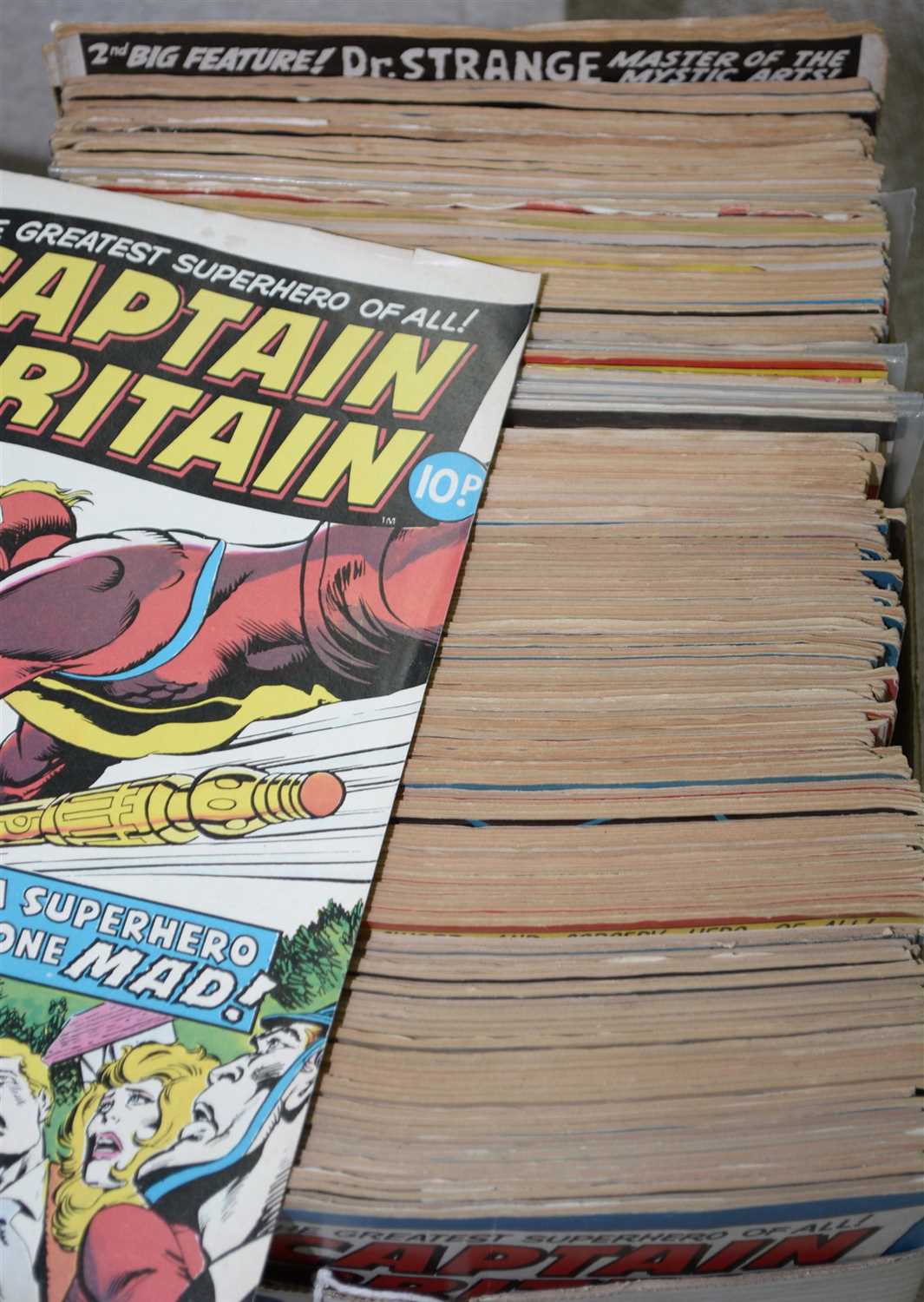 Lot 1220 - British Marvel comics: Captain Britain, etc.