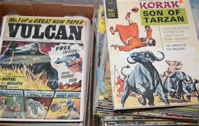 Lot 1222 - British Comics Vulcan and Tarzan and Korak