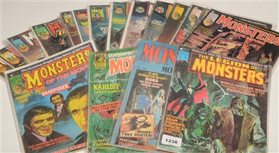 Lot 1238 - Horror magazines by Curtis and Marvel