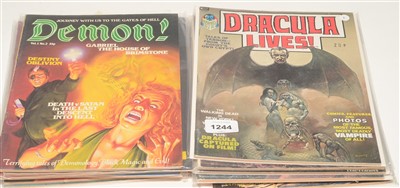 Lot 1244 - Marvel and Curtis horror magazines