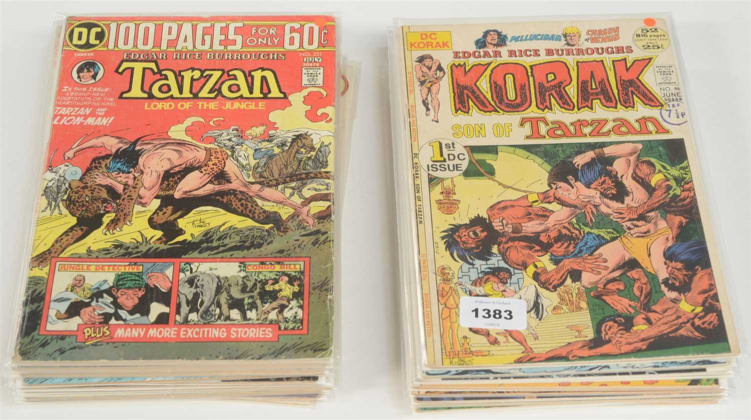 Lot 1383 - Korak Son of Tarzan and other Comics