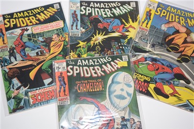 Lot 1015 - Amazing Spider-Man No's. 80, 81, 82, 83, 84, 85, 86, 87, 88 and 89