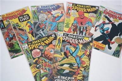 Lot 1015 - Amazing Spider-Man No's. 80, 81, 82, 83, 84, 85, 86, 87, 88 and 89