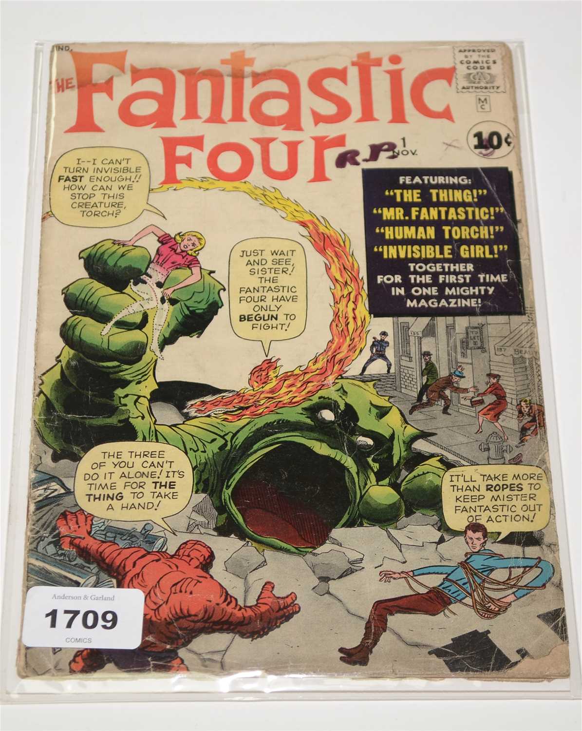 Lot 1709-The Fantastic Four No.1 Comic