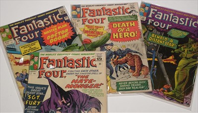 Lot 1026a - The Fantastic Four No's. 21, 23, 32 and 37