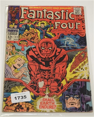 Lot 37 - Fantastic Four No's. 60, 68, 77, 85, 87, 88,...