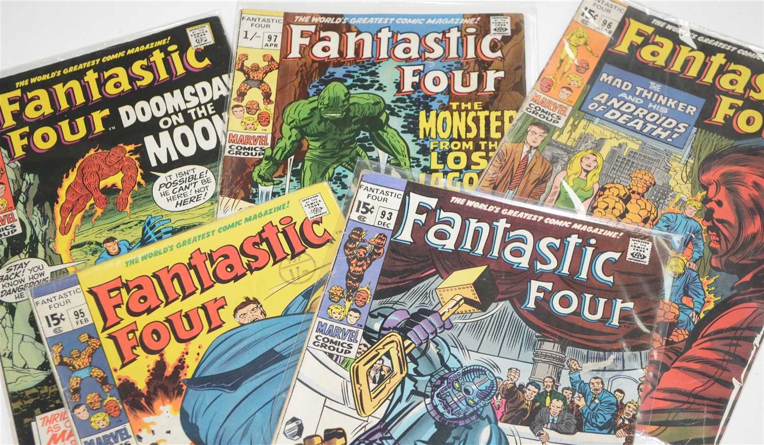 Lot 1031 - Fantastic Four No's. 93, 95, 96, 97, 98, 99, 100, 101, 105, 111, 113, 114 and 115