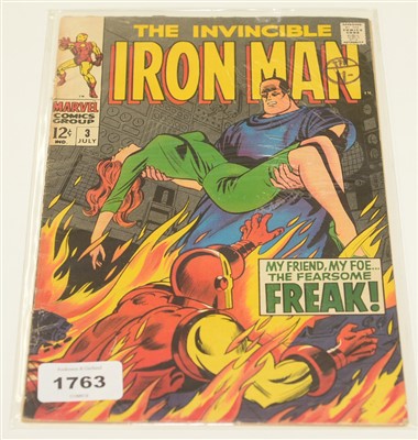 Lot 1763 - The Invincible Iron Man No.3 Comic