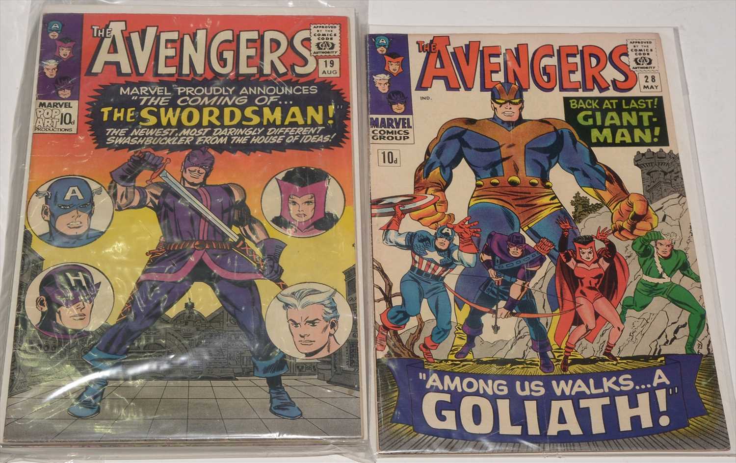 Lot 1809 - The Avengers Nos.19 and 20 Comics