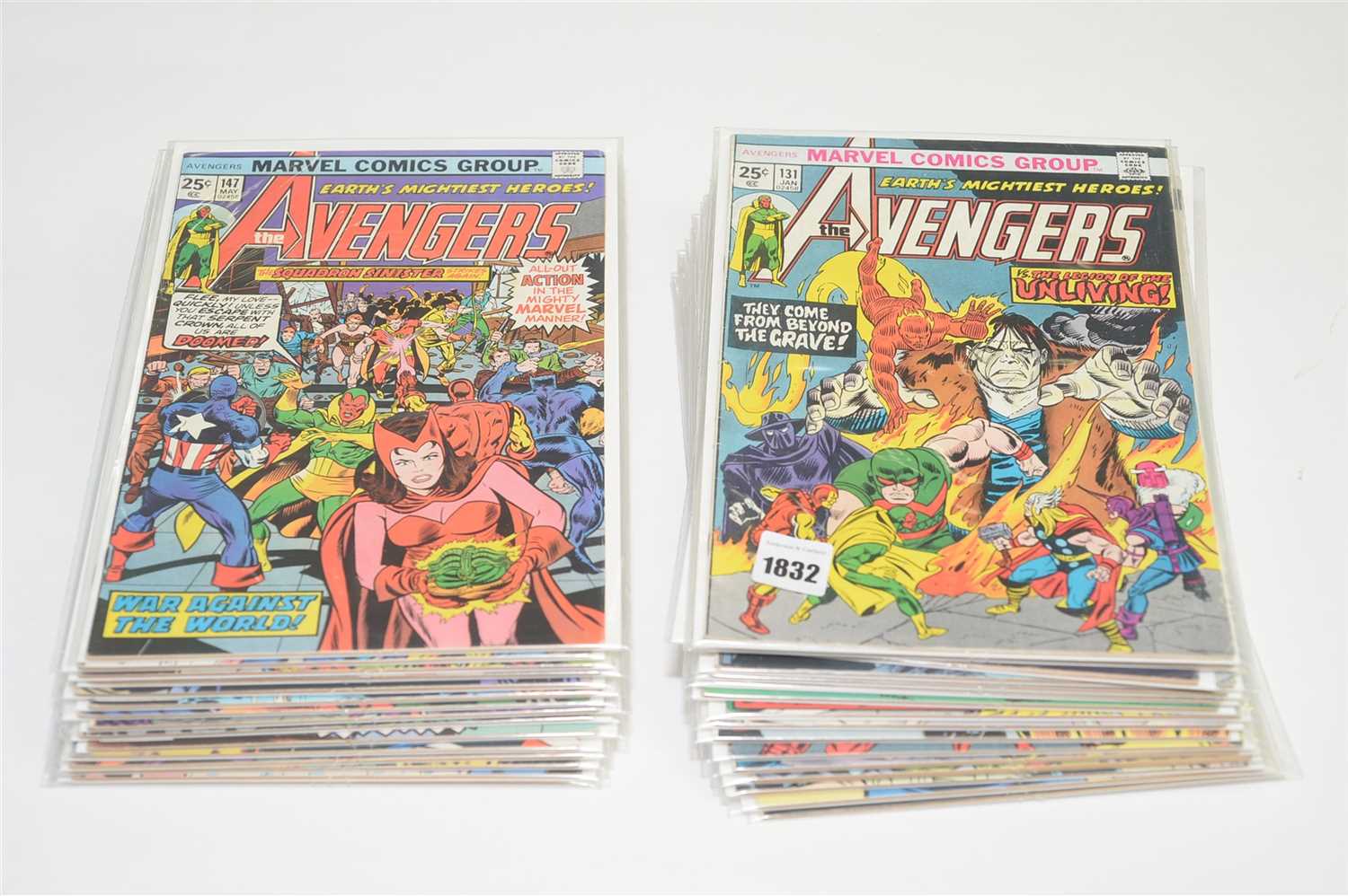 Lot 1832 - The Avengers Comics