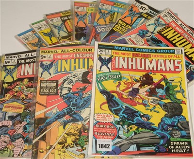 Lot 1842 - The Inhumans Comics