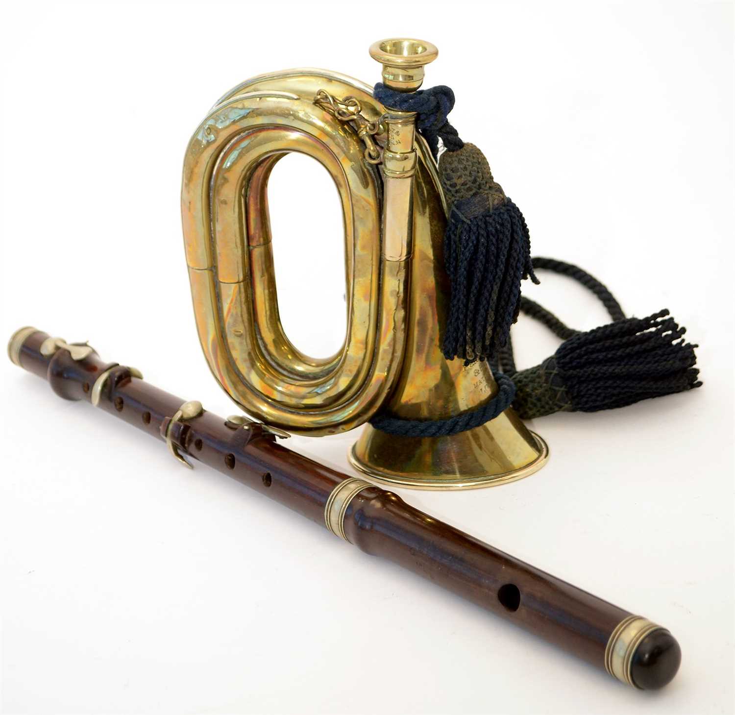 Lot 20 - Henry Keat Buglet, Rosewood flute