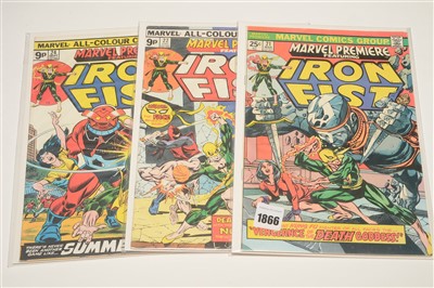 Lot 1241 - Marvel Premiere featuring Iron Fist, Tigra, Man-Wolf and others