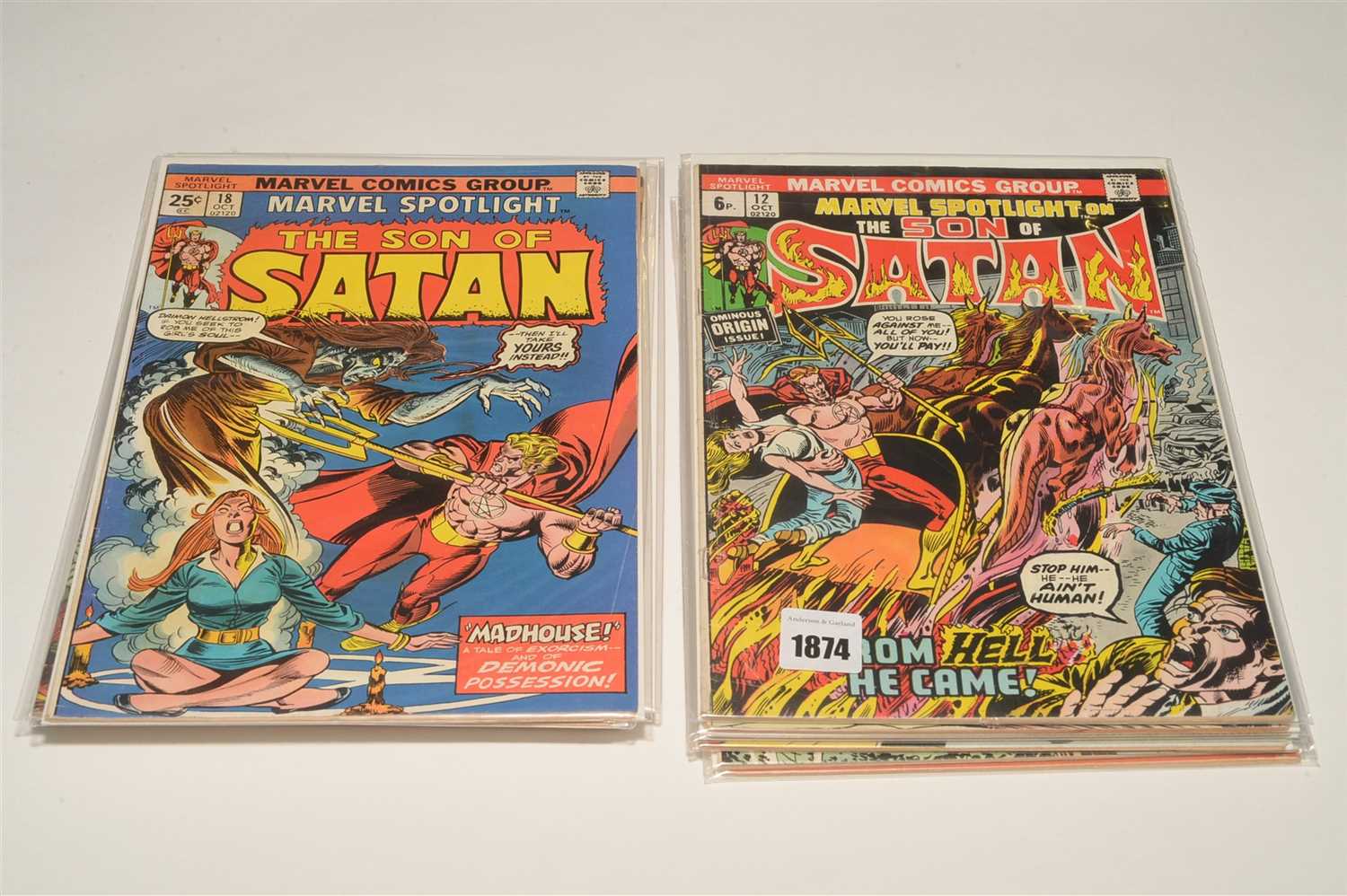 Lot 1874 - Marvel Spotlight on The Son of Satan Comics