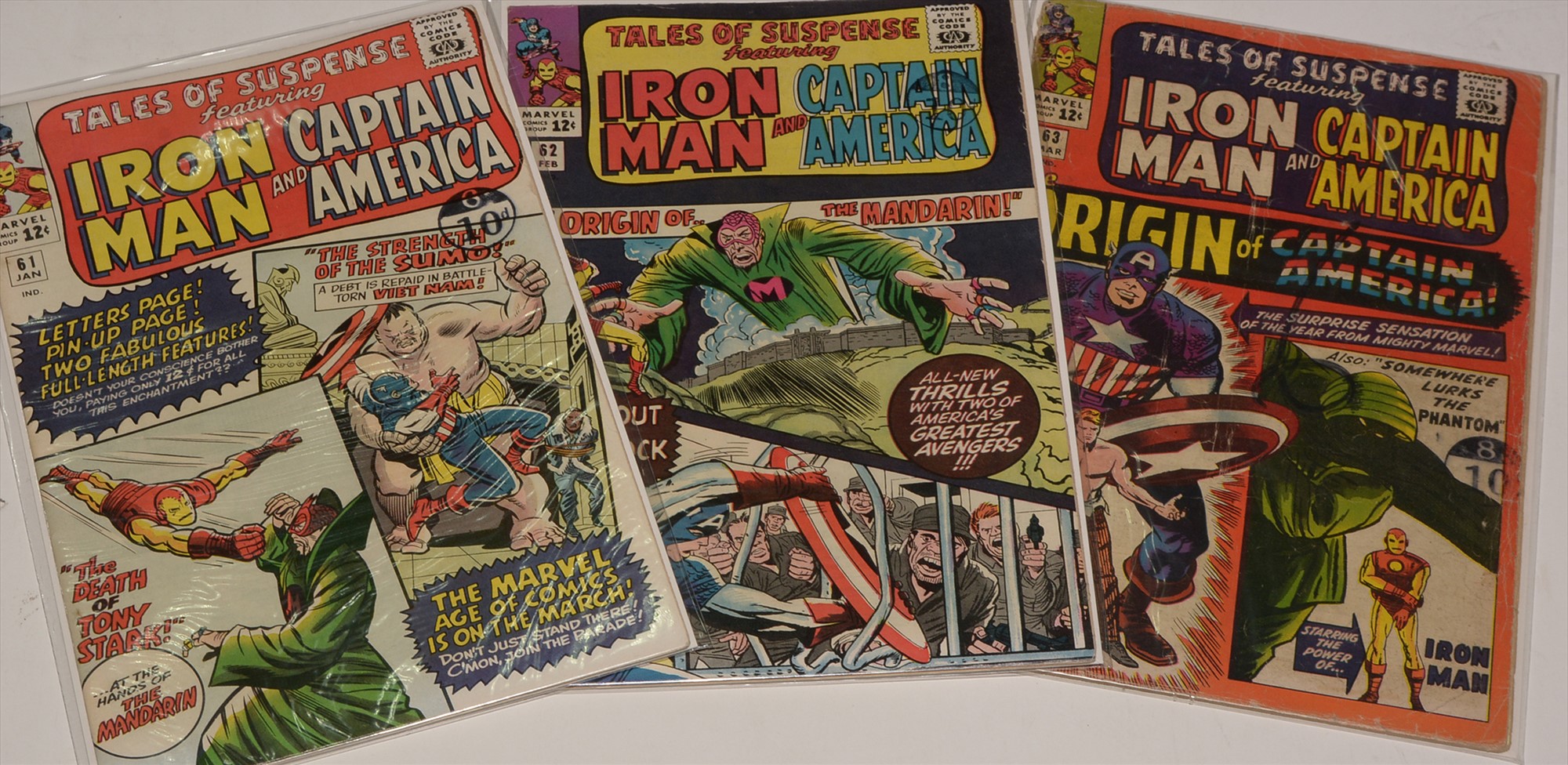 Lot 68 - Tales of Suspense No. 61, 62 and 63.