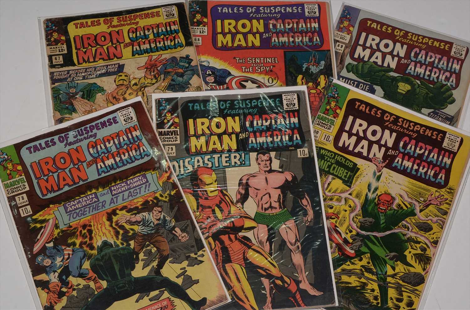 Lot 69 - Tales of Suspense No's. 67, 68, 69, 78, 79 and...