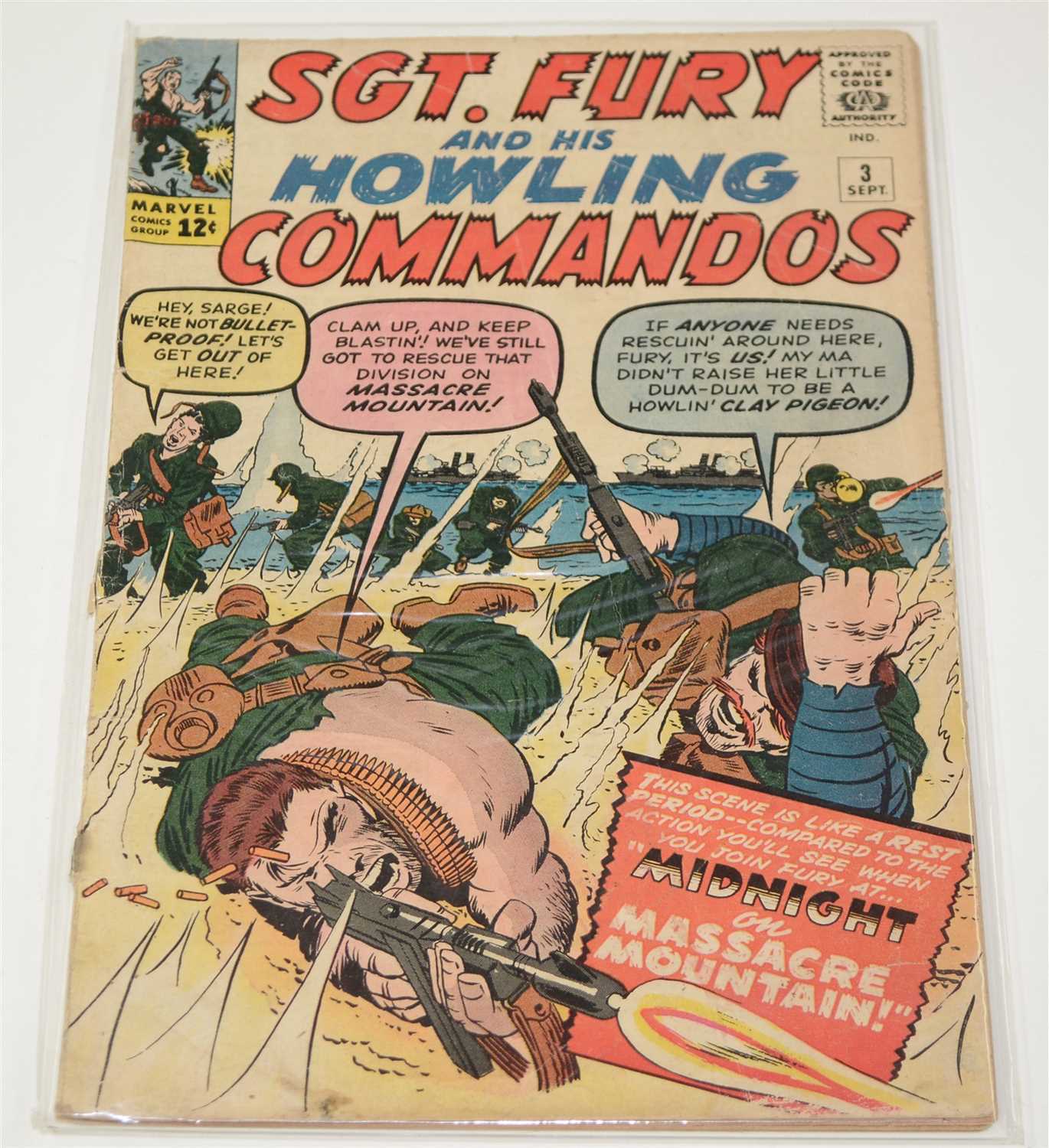 Lot 1158 - Sgt. Fury and His Howling Comandos No.3 Comic