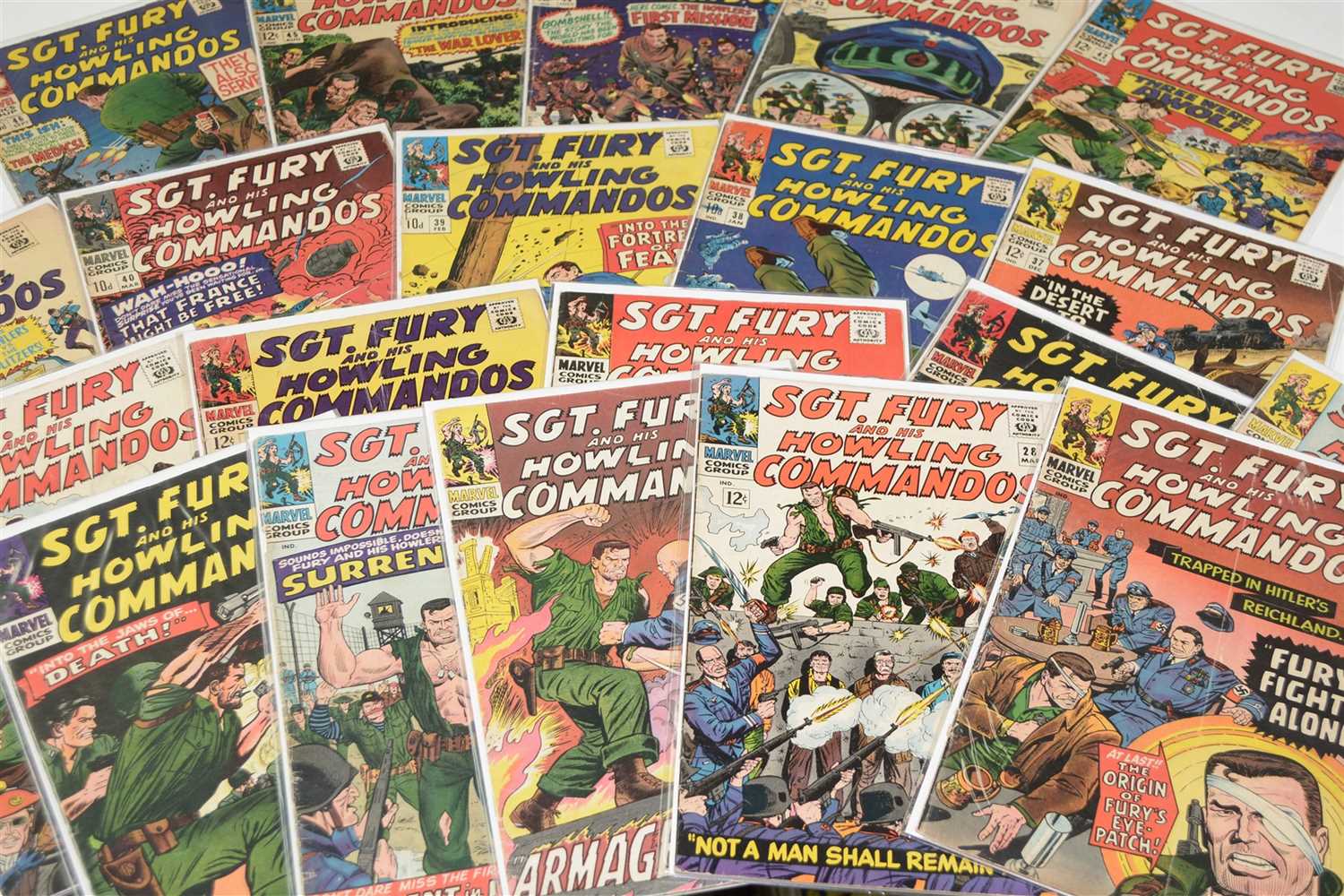 Lot 1169 - Sgt. Fury and His Howling Comandos Comics