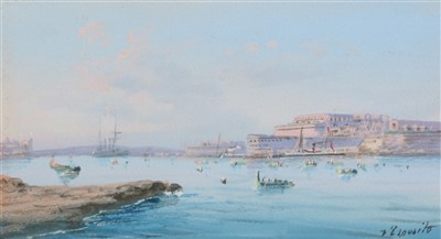 Lot 545 - Vincento D'Esposito - watercolour.