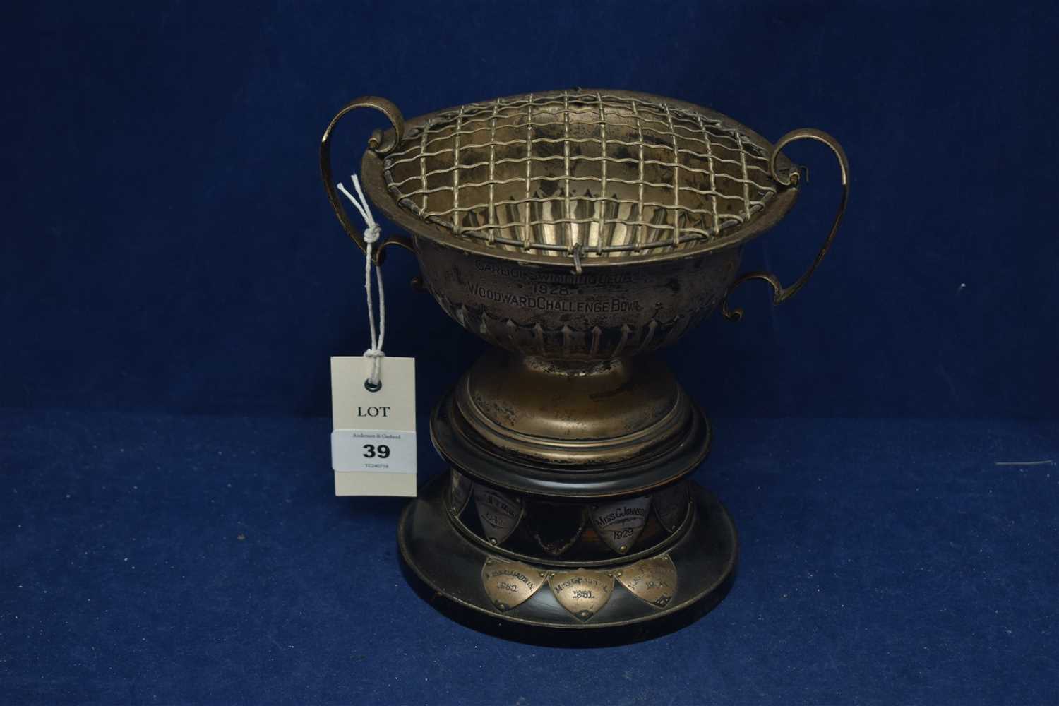 Lot 39 - Silver trophy cup