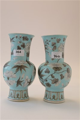 Lot 364 - Pair of Chinese Dayazhai vases