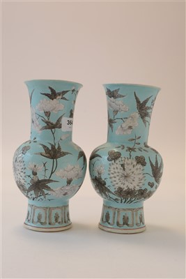 Lot 364 - Pair of Chinese Dayazhai vases