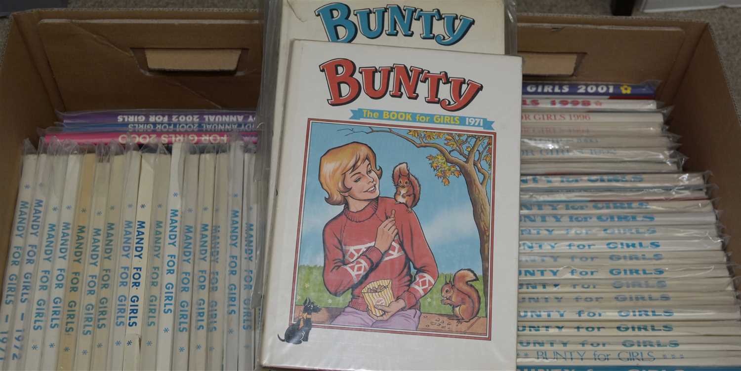 Lot 923 - Bunty for Girls, and Mandy for Girls annuals