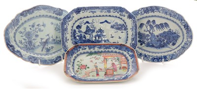 Lot 374 - Four 18th Century Chinese serving dishes