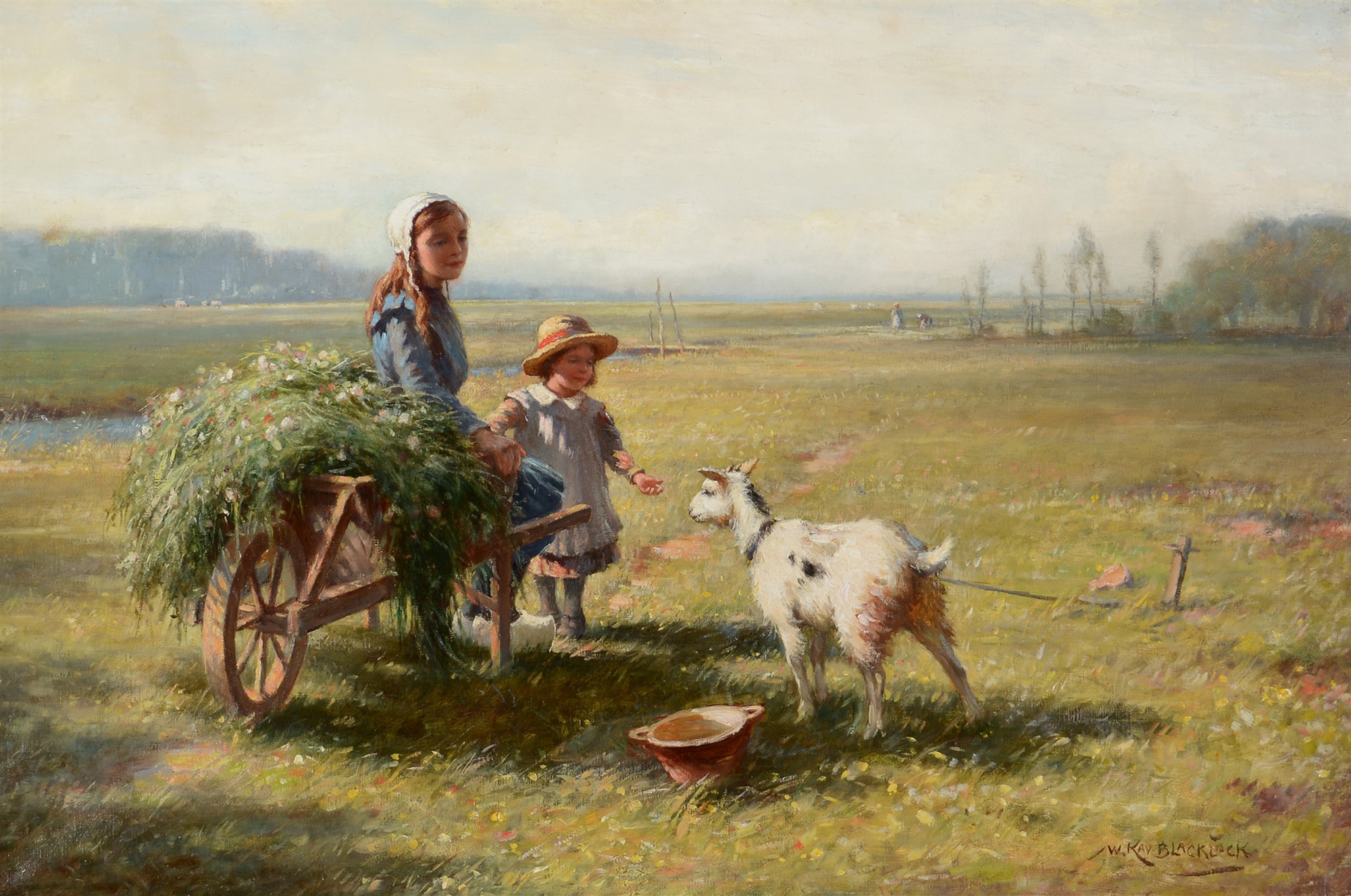 Lot 574 - William Kay Blacklock, ARCA - oil.