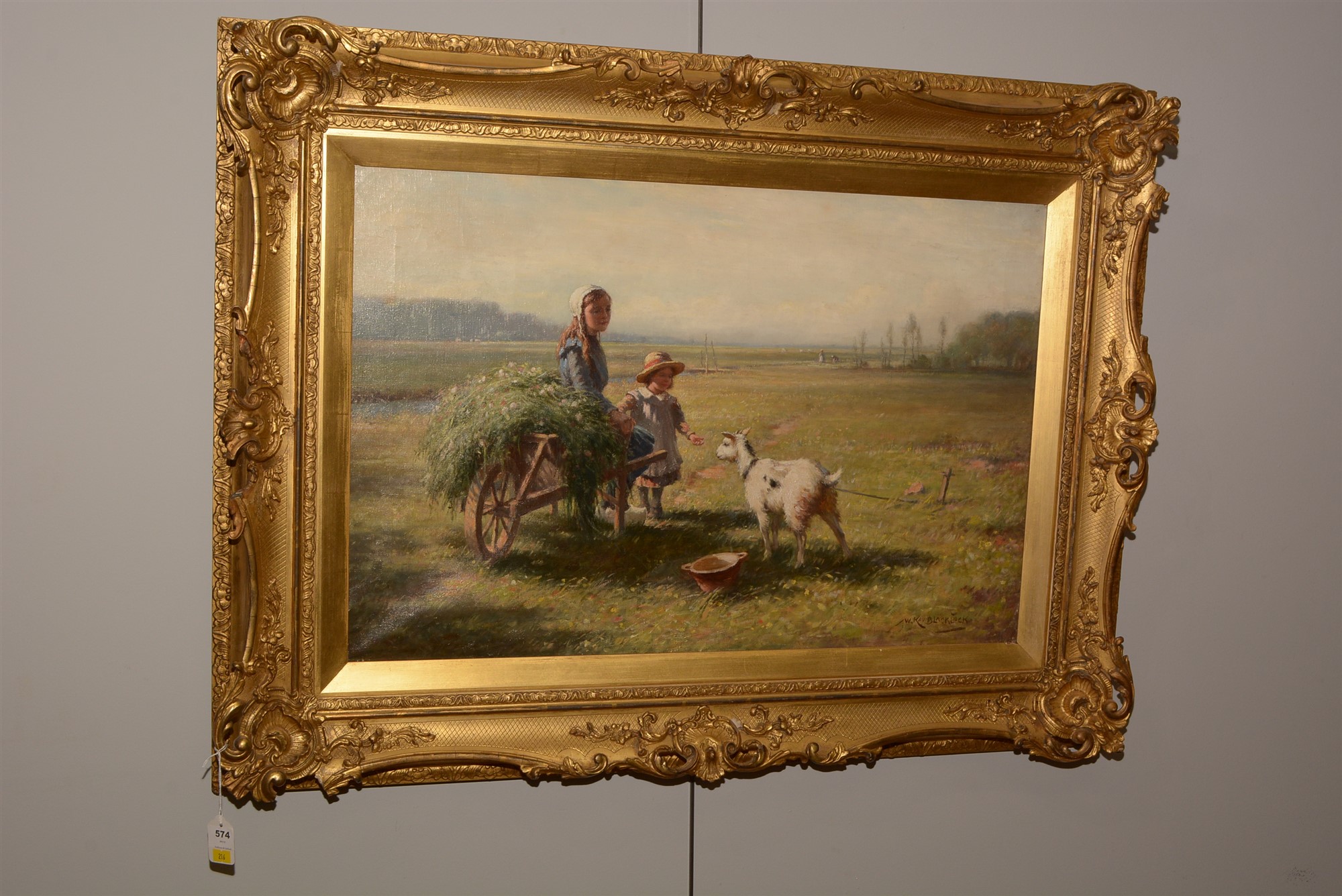 Lot 574 - William Kay Blacklock, ARCA - oil.