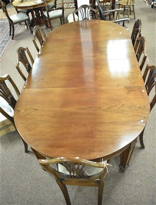 Lot 605 - Dining table and chairs