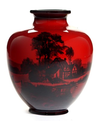 Lot 1505 - Doulton flambe vase