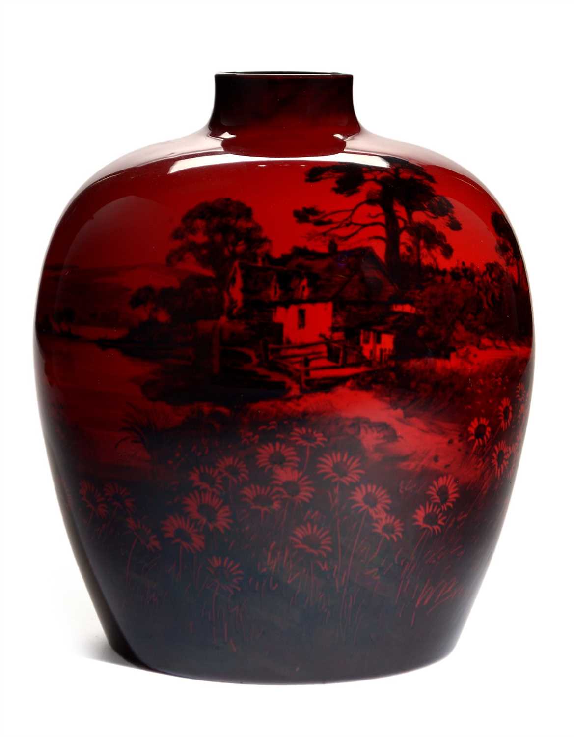 Lot 1506 - Doulton Flambe vase
