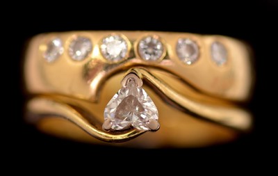 Lot 97 - Wedding and engagement rings