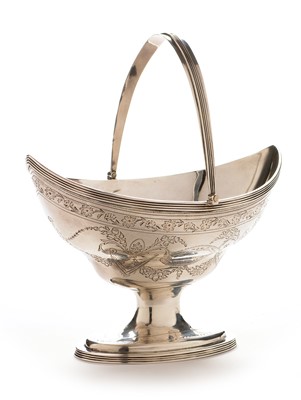 Lot 226 - A Georgian Silver Sugar Basket