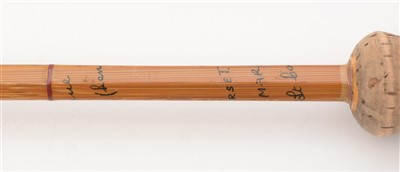 Lot 1578 - The "Tenacity" hand-built split cane two-piece rod.