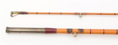 Lot 1579 - Hardy Bros. two-piece split-cane fly rod.