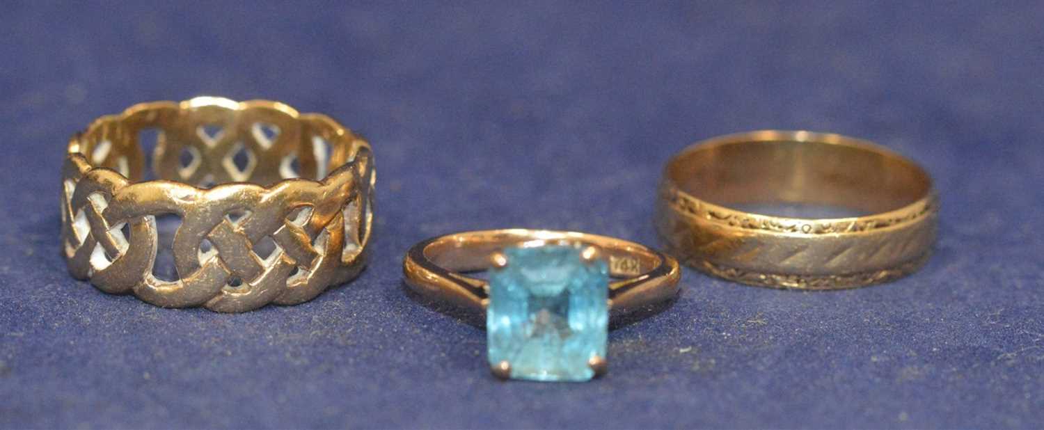 Lot 154 - Three gold rings