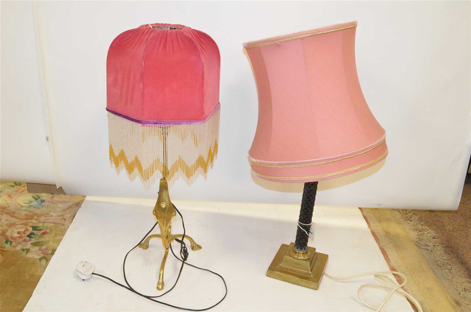 Lot 394 - Two table lamps