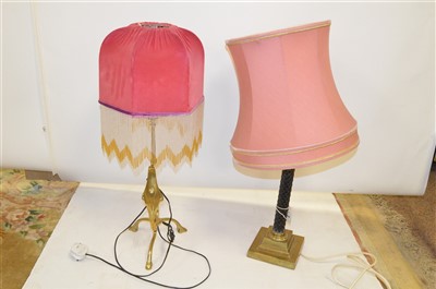 Lot 394 - Two table lamps