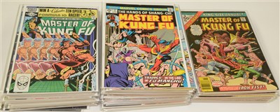 Lot 1745 - Master of Kung Fu annuals and comics.