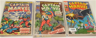 Lot 1800 - Captain Marvel comics.