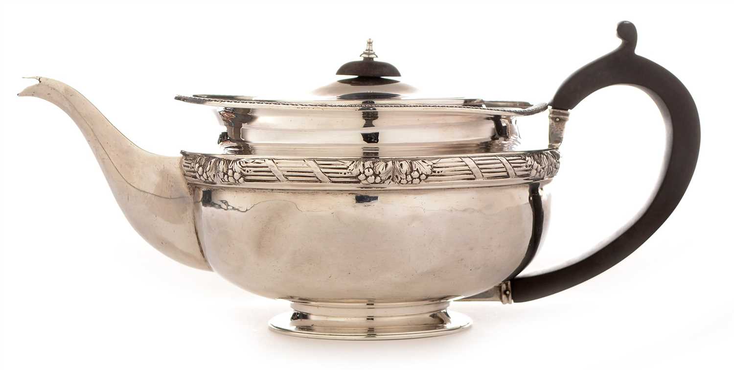 Lot 234 - A Silver Teapot