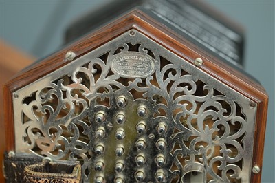 Lot 74 - Lachenal 48 button English system concertina