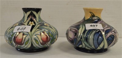 Lot 407 - Moorcroft vases