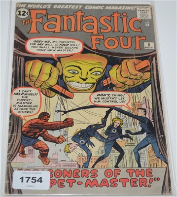 Lot 1754 - Fantastic Four No. 8 comic.