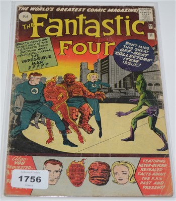 Lot 1756 - Fantastic Four No. 11. comic.