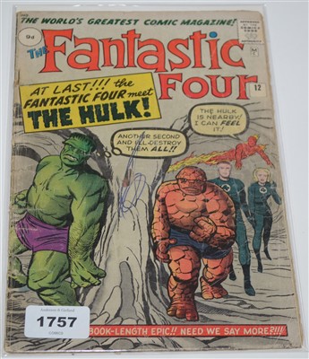 Lot 1757 - Fantastic Four No. 12. comic.