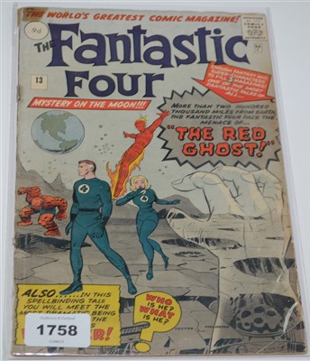 Lot 1758 - Fantastic Four No. 13. comic.