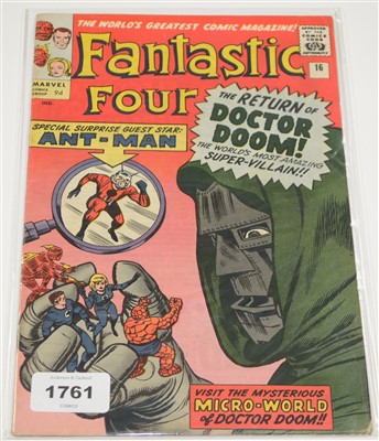 Lot 1761 - Fantastic Four No. 16. comic.